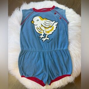 Gucci Blue Garment with Red Accents